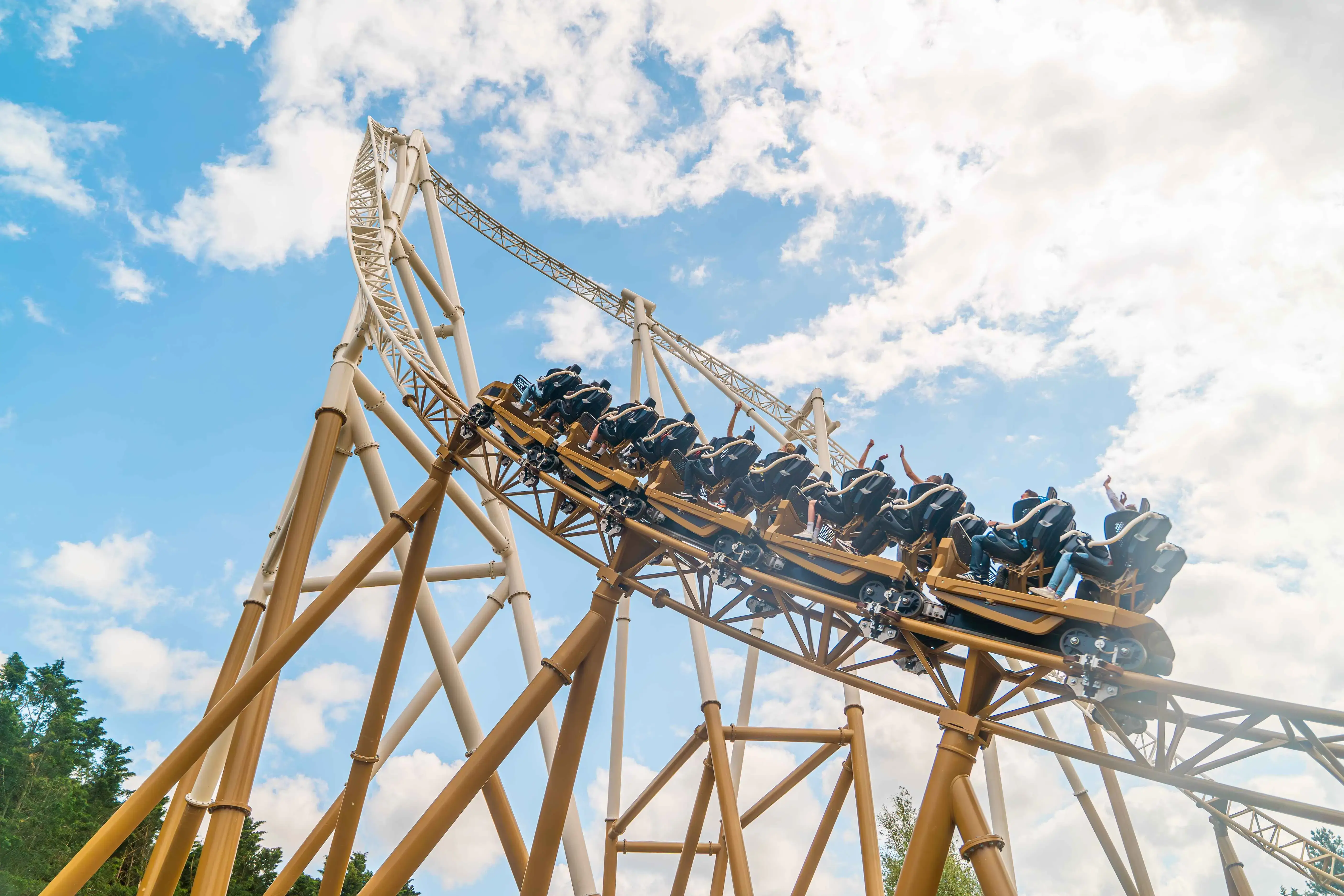Theme park rollercoaster